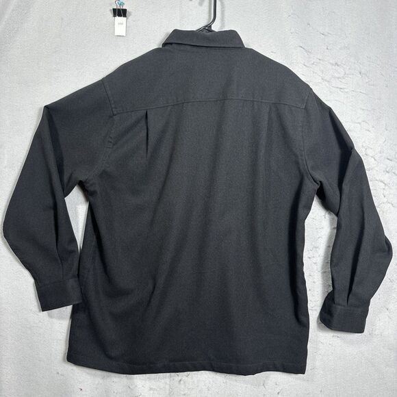 John Henry City Dressing Button Front Mens Size XL Black - Picture 7 of 10